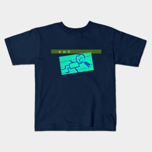 Enlightened Dainty Dark Blue Kids T-Shirt